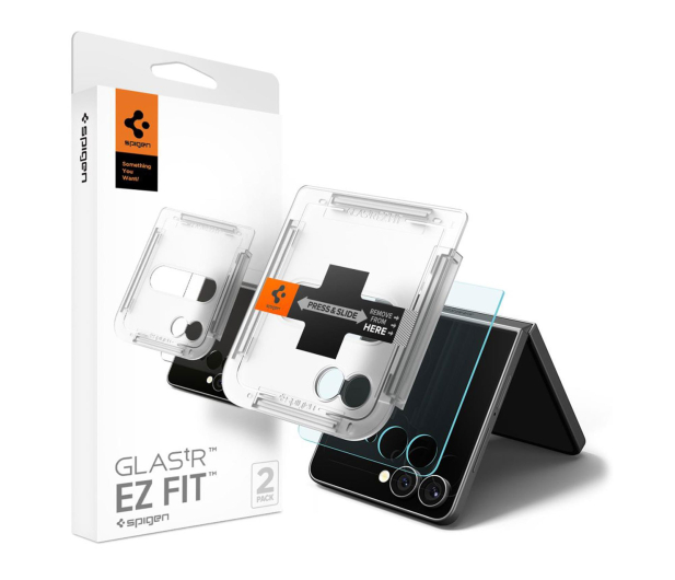 SPIGEN Glas.TR ”EZ FIT” HD 2-Pack do Galaxy F Flip 7 clear 8800283304190 - 1347840 - zdjęcie